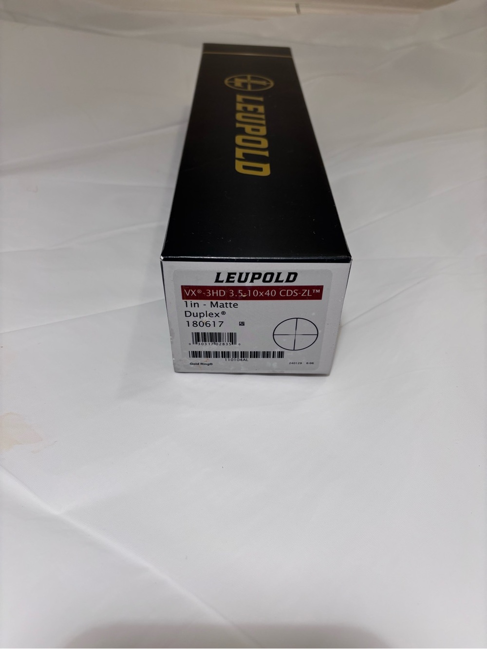 Leupold EMPTY BOX ONLY for VX-3HD 3.5-10x40 CDS-ZL Model 180617 w Guide